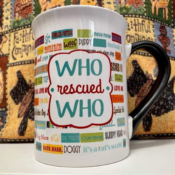Who Rescued Who 🐾 Pet Lover Tee-Tote-Mug BUNDLE 🐕 - Picture 5 of 7